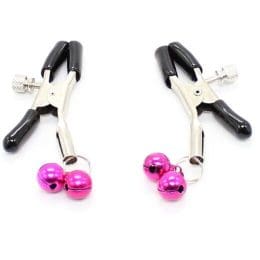 OHMAMA FETISH - NIPPLE CLAMPS WITH PINK BELL 2